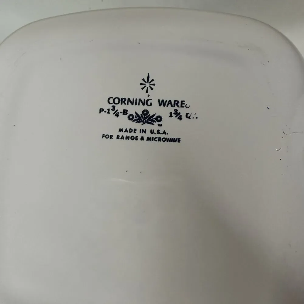 Vintage Corning Ware Blue‎ Cornflower P-1 3/4-B 1 3/4Qt Casserole Dish NO LID